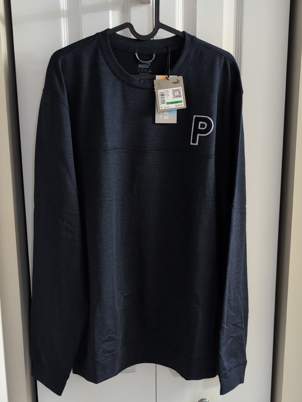 Puma Navy Blue Men's Cloudspun Crew Sweatshirt